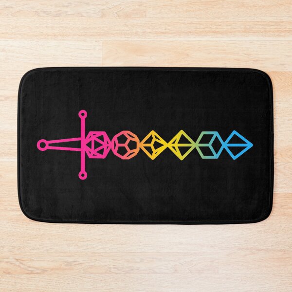 Item preview, Pansexual Pride D&D Dice Sword designed and sold by PerchingCrow.