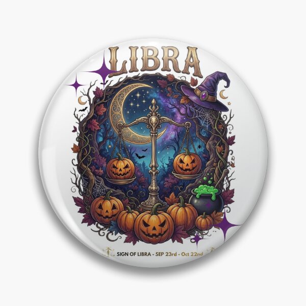 Item preview, Halloween Zodiac Sign Libra designed and sold by IvonneDesigns.