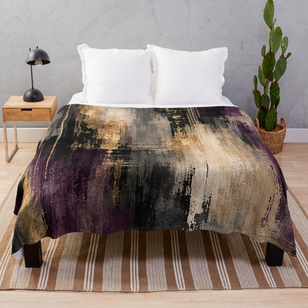 Item preview, Purple Gold Luxury Abstract Texture designed and sold by RetroPop23.