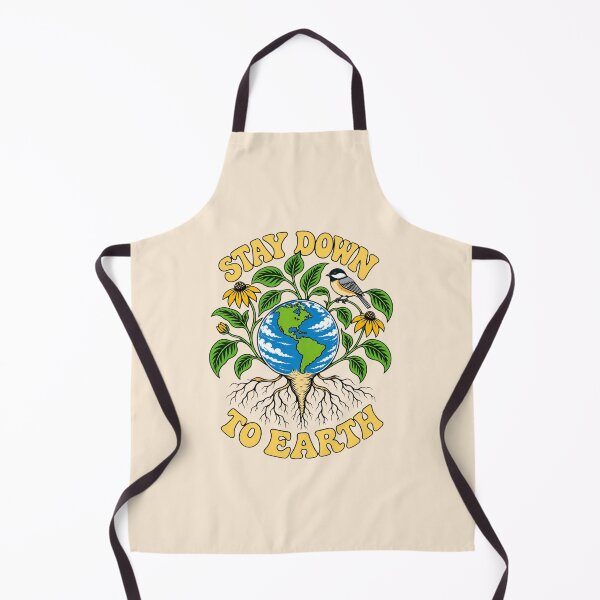 Aperçu de l'œuvre Stay Down to Earth – Retro Nature & Gardening Graphic créée et vendue par American Fieldmark Studio.