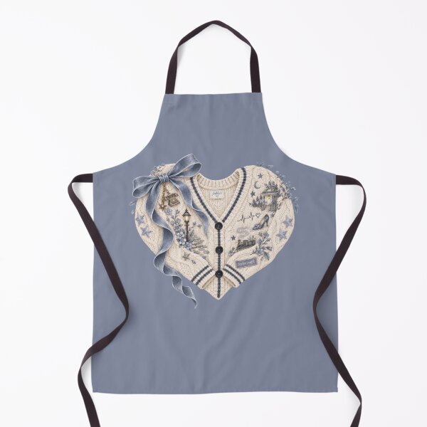 Item preview, blue Cardigan Taylor Swift Folklore Heart Sweater designed and sold by taylorvinyls.