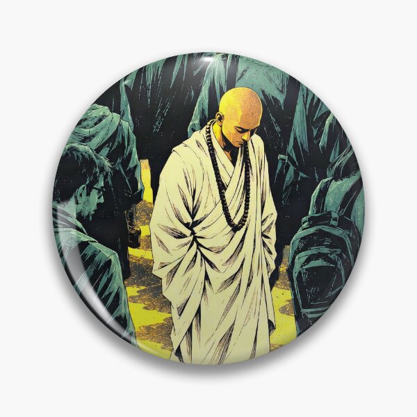 Item preview, Between the Many – Monk in the Crowd Spiritual Art designed and sold by SacredLensV.
