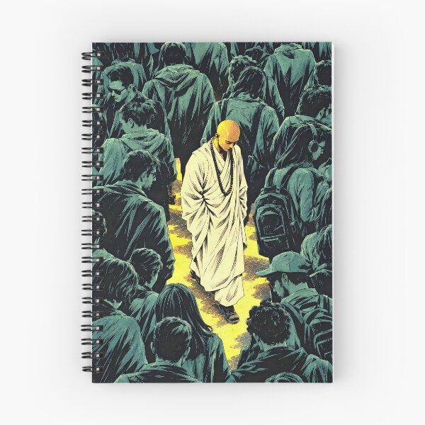 Item preview, Between the Many – Monk in the Crowd Spiritual Art designed and sold by SacredLensV.
