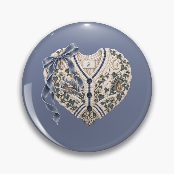 Item preview, evermore Ivy Cardigan Taylor Swift Folklore Heart Sweater designed and sold by taylorvinyls.