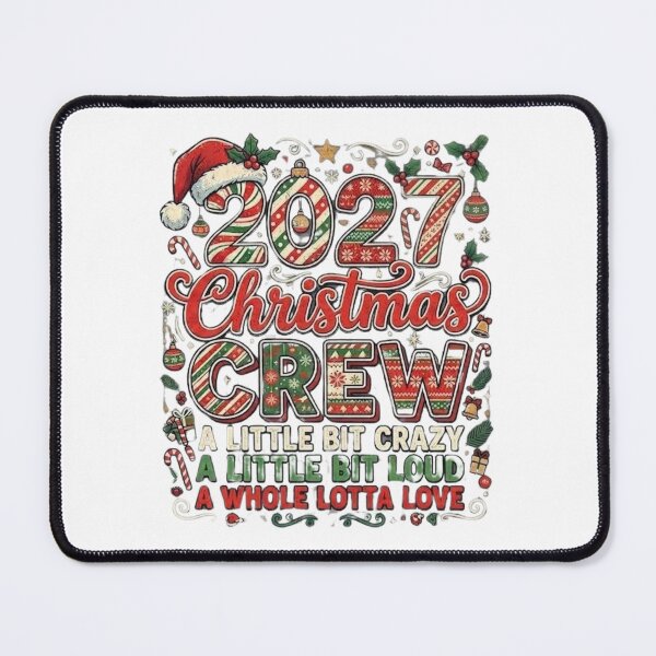 Item preview, 2027 Christmas Crew Family Holiday Retro Xmas Pattern designed and sold by DijaMar.
