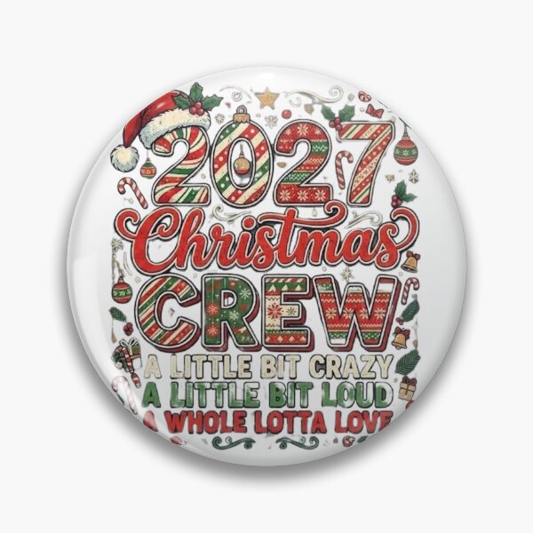 Item preview, 2027 Christmas Crew Family Holiday Retro Xmas Pattern designed and sold by DijaMar.