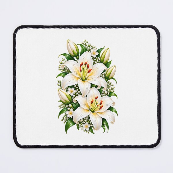 Item preview, Beautiful white Lily flowers designed and sold by Afnan Store.