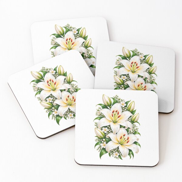 Item preview, Beautiful white Lily flowers designed and sold by SABEHAT.