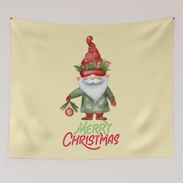 Item preview, Cute Laughing gnome Merry Christmas designed and sold by stormk10.