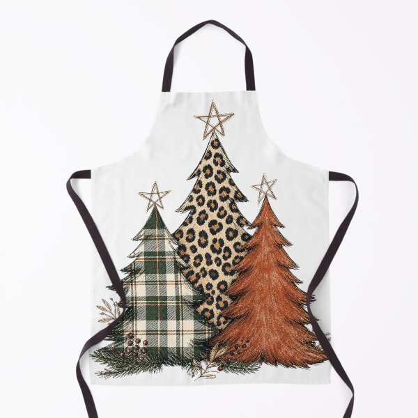Item preview, Leopard Plaid Christmas Trees Rustic Holiday designed and sold by Luvahawb.