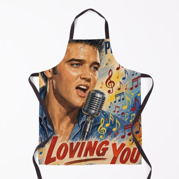 Item preview, ​Elvis Presley Loving You 1957 Vintage Movie Poster Retro Art designed and sold by ElvisVintagePosters.