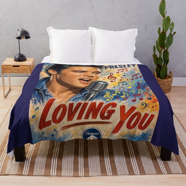 Item preview, Elvis Presley Loving You 1957 Vintage Movie Poster Retro Art designed and sold by ElvisVintagePosters.