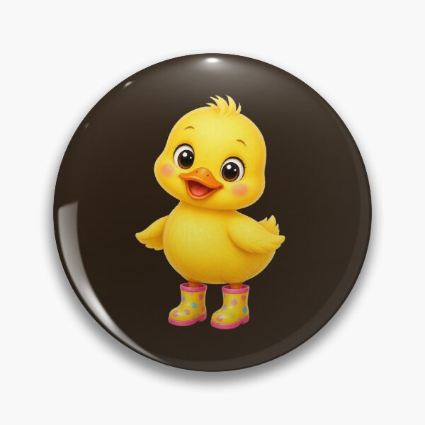 Item preview, Cute Animal- Cute Yellow Duckling in Polka Dot Rain Boots designed and sold by All About DigiCraft by Fedelina.