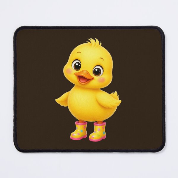 Item preview, Cute Animal- Cute Yellow Duckling in Polka Dot Rain Boots designed and sold by All About DigiCraft by Fedelina.