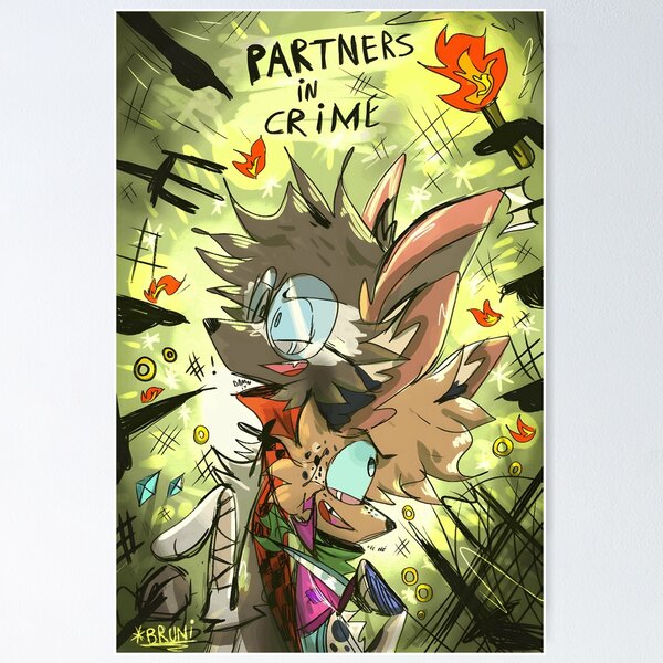 Item preview, Partners in Crime Cartoon Characters designed and sold by elijbclaude.