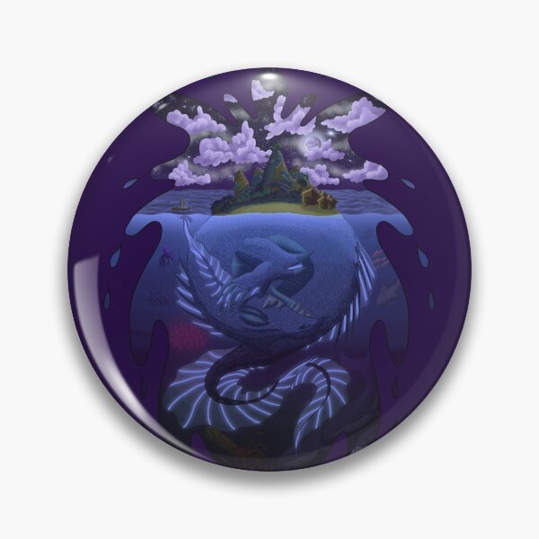 Item preview, Sleeping Leviathan Island – Giant Sea Beast Fantasy designed and sold by TheMossAndMermaid.