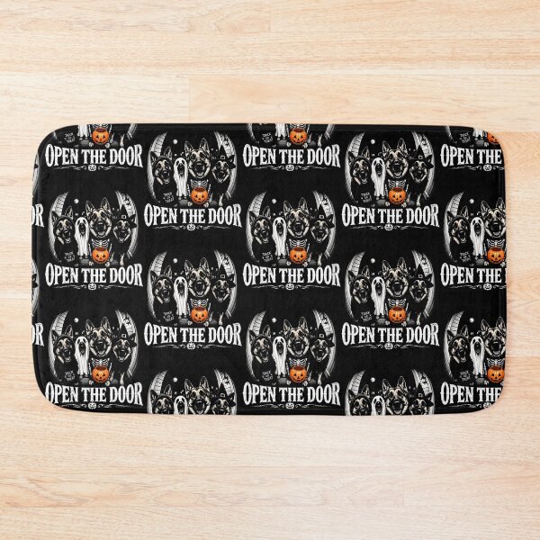Item preview, Open The Door German Shepherd Dog Halloween Pumpkin designed and sold by snailslowdance.