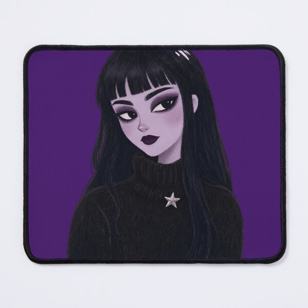 Item preview, Pastel Goth Anime Girl Dark Aesthetic Portrait designed and sold by VibeDistrictLab.