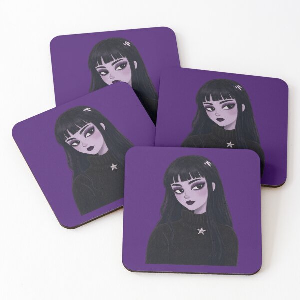 Item preview, Pastel Goth Anime Girl Dark Aesthetic Portrait⁠ designed and sold by VibeDistrictLab.