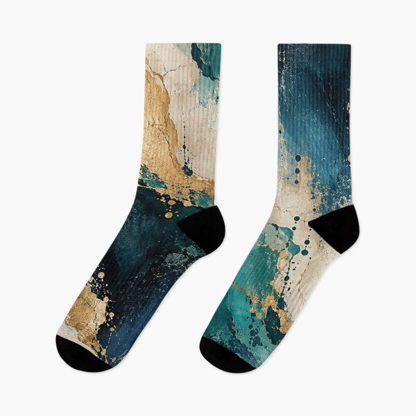 Item preview, Teal Blue Gold Luxury Abstract Marble designed and sold by RetroPop23.