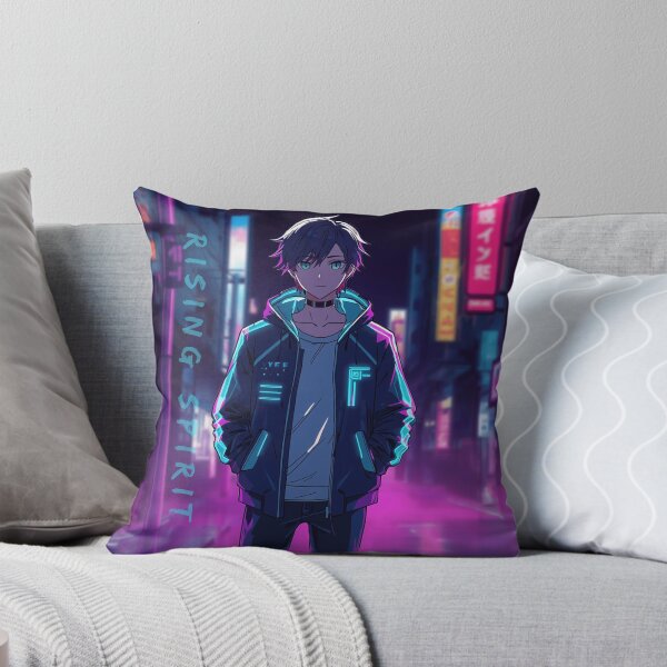 Item preview, Rising Spirit Cyberpunk Anime Neon City Character  designed and sold by Animepopstudio.