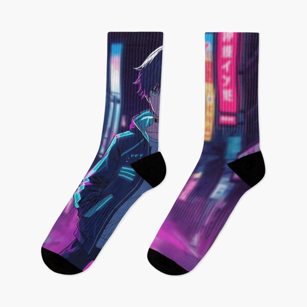 Item preview, Rising Spirit Cyberpunk Anime Neon City Character  designed and sold by Animepopstudio.