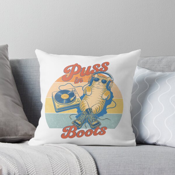 Item preview, Puss in Boots - Punk Rock Cat designed and sold by Nacho Average Designs.