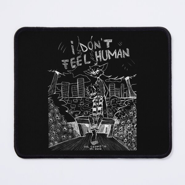 Item preview, I Don't Feel Human Black and White Art designed and sold by elijbclaude.