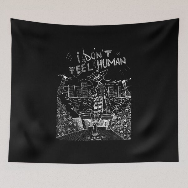 Item preview, I Don't Feel Human Black and White Art designed and sold by elijbclaude.