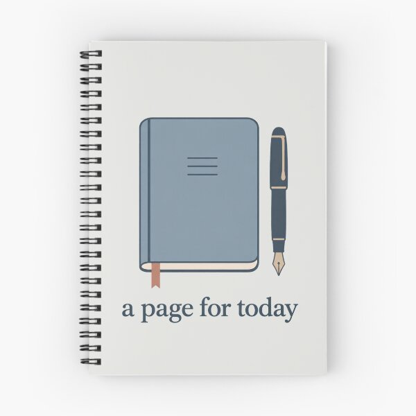 Item preview, Minimalist Journaling Notebook A Page Today designed and sold by Mostafa Studio.