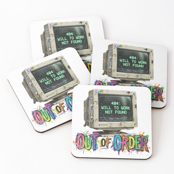 Item preview, Out Of Order Retro Computer Error designed and sold by Sanan Israyilli.