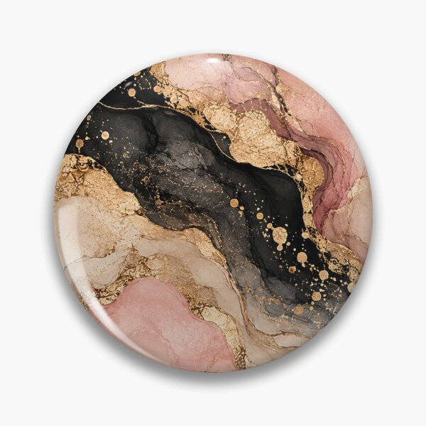 Item preview, Blush Pink Black Gold Luxury Marble designed and sold by RetroPop23.