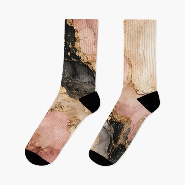 Item preview, Blush Pink Black Gold Luxury Marble designed and sold by RetroPop23.