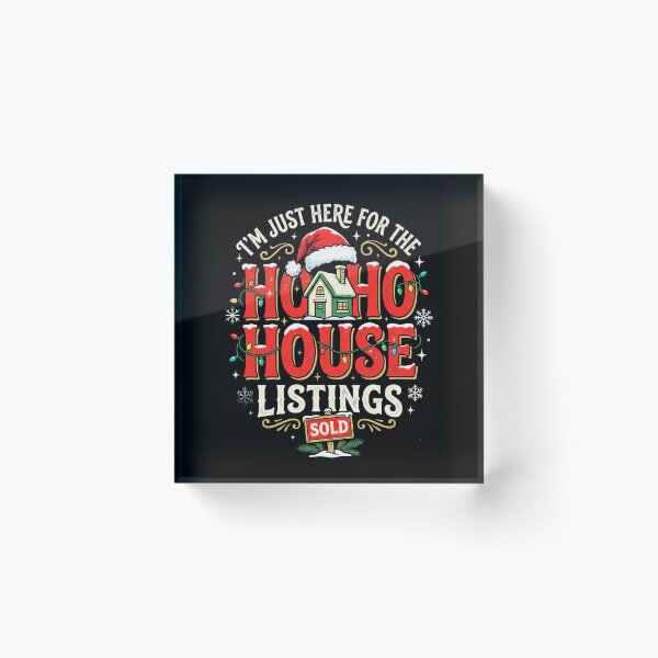 Item preview, Anuncios de casas Ho Ho Agente inmobiliario Realtor Diseño navideño designed and sold by 519xdesign.