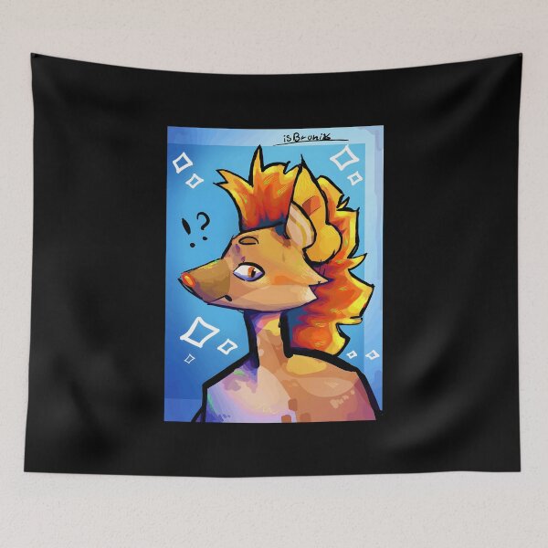 Item preview, Colorful Furry Character with Spiky Hair designed and sold by elijbclaude.