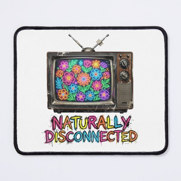 Item preview, Naturally Disconnected Retro TV Neon Flowers designed and sold by Sanan Israyilli.