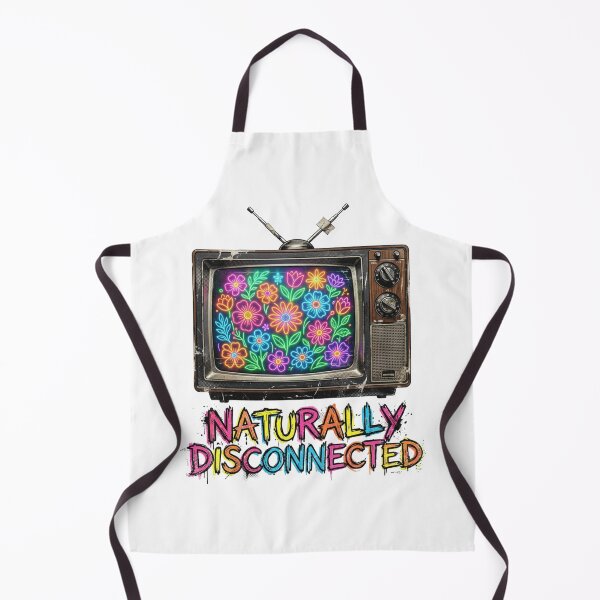 Item preview, Naturally Disconnected Retro TV Neon Flowers designed and sold by Sanan Israyilli.