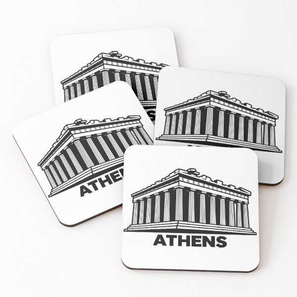 Artikelvorschau, Souvenir-Design mit Silhouette des Wahrzeichens Athens, Parthenon entworfen und verkauft von Kenzie & Co.