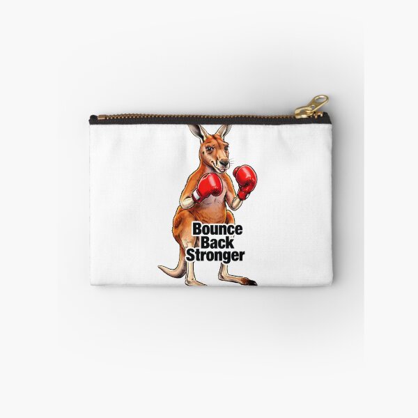 Item preview, Boxing Kangaroo "Bounce Back Stronger" - Motivational Illustration of a Kangaroo with Boxing Gloves designed and sold by fastansic.