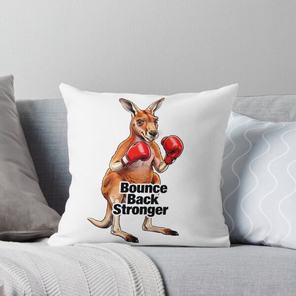 Item preview, Boxing Kangaroo "Bounce Back Stronger" - Motivational Illustration of a Kangaroo with Boxing Gloves designed and sold by fastansic.