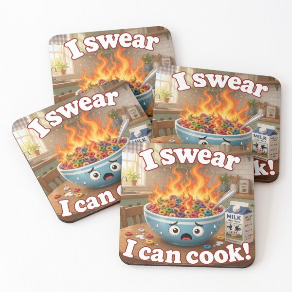 Item preview,  I Swear I Can Cook Kitchen Fail designed and sold by BadCatSupply.