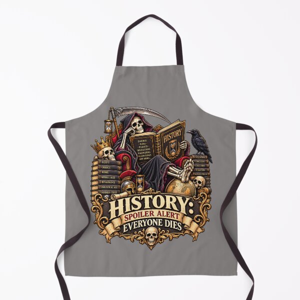Item preview, History: Spoiler Alert — Everyone Dies | Dark History Humor designed and sold by OzyWear.