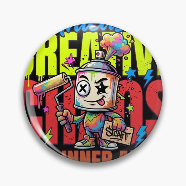 Item preview, Unleash Creative Chaos - Neon Graffiti Paint Mascot designed and sold by rich-moda.