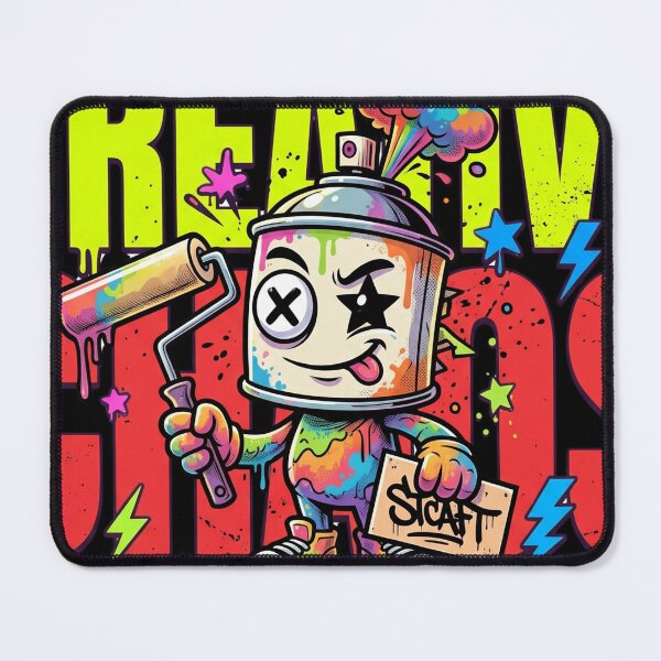 Item preview, Unleash Creative Chaos - Neon Graffiti Paint Mascot designed and sold by rich-moda.