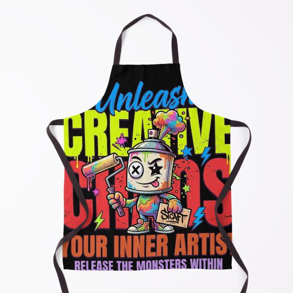 Item preview, Unleash Creative Chaos - Neon Graffiti Paint Mascot designed and sold by rich-moda.