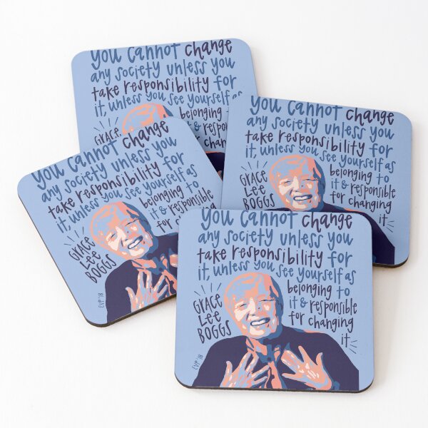 Item preview, Grace Lee Boggs Activist Portrait designed and sold by emilyvpcreates.