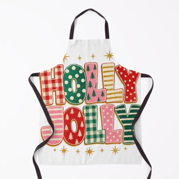 Item preview, Holly Jolly Christmas Retro Pattern Typography designed and sold by Luvahawb.
