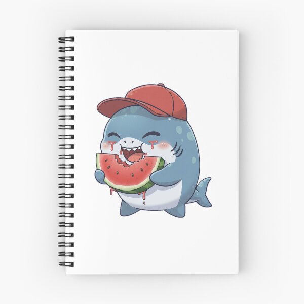 Item preview, Cute Chibi Watermelon Shark designed and sold by Nature's Chibis.