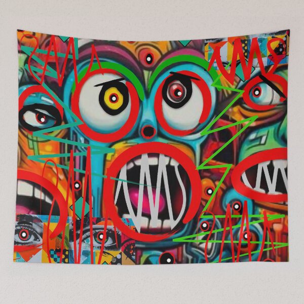 Artikelvorschau, Augen beobachten Graffiti entworfen und verkauft von ViaARTfactory.