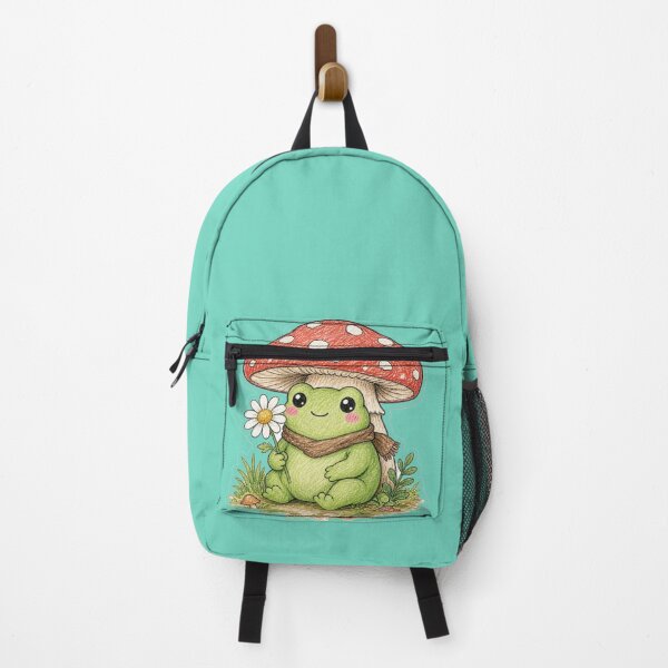Item preview, Cute Frog Under Toadstool Mushroom designed and sold by Meemana.